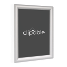Silver A5 Snap Frame, also known as a click frame