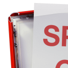 Red poster frame with a 25mm frame width