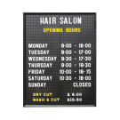 Retro notice board in various sizes - select from dropdown