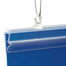 Poster hanging clips for use with poster grippers (supplied separately)