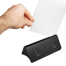 Black Power Bank Menu Holder with USB charging points