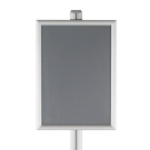 Pole mounted A1 poster frame for modular display stands