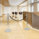 Pole And Rope Barrier System for queue management