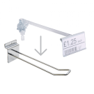 Merchandising hook ticket holder