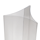 Concave menu holder with 3 faces