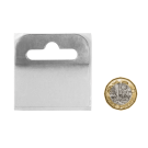 Self adhesive hang tabs for euro hooks