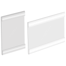 Portrait and landscape options of adhesive ticket holder