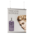 Aluminium Poster Gripper Set - wires and ceiling hooks sold separately
