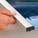 Aluminium Poster Gripper for suspended signs