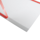 Self adhesive ticket holders with adhesive strip on back returns