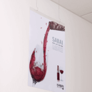 Portrait ceiling poster hanger pocket (hanging fixings sold separately)