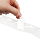 Reel of adhesive hang tabs
