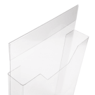 A5 plastic shelf edge leaflet holder
