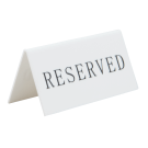 Acrylic reserved sign with stackable design