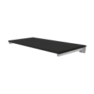 Black Slatwall Shelving with Brackets