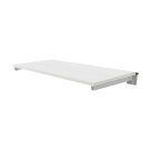 White Slatwall Shelf with Brackets