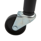 Heavy duty clothes rail with detachable castor wheels