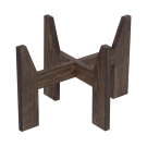 Wicker carry basket stand