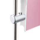 Attach grips to your rods to display poster pockets and leaflet holders