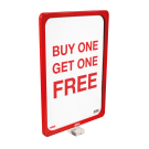 Magnetic Swivel Clip for use with plastic poster frames