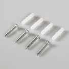 Available with screw fixings and pre-drilled holes