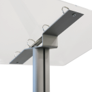 Freestanding lectern acrylic display stand with removable ringbinder
