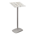 Freestanding lectern acrylic display stand plus optional leaflet holder