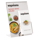 A4 poster holder with pocket sized for both A6 and 1/3 A4 (third A4) leaflets