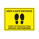 Please Stand Apart Printed Floor Mats