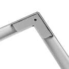 Silver Budget Backless Snap Frame with fixing holes