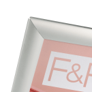 Silver Backless Snap Frame front corner