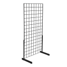 Black single sided Freestanding Mesh Panel Display Kit with L Legs