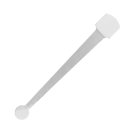  Adhesive Round End Wobbler Strip with opposite side adhesive