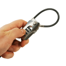 Resettable 4 wheel combi lock for POS locking