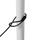 Flexible steel cable lock