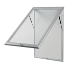 Outdoor LED illuminated poster frame - key locking with 2 keys