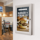 Wall mounted poster display case