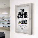 Lockable Poster Case ideal for use in businesses and public areas