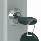Lockable poster frame supplied with keys