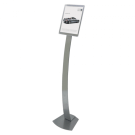 Silver Floor Standing Sign Holder