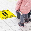 Social Distancing Printed Vinyl Mats