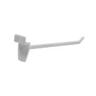 Single Prong Slatwall Hook - White