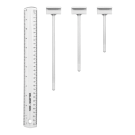 White slatwall hooks in a choice of  3 sizes