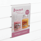 Acrylic slatwall ticket holder