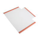 Flat pack plastic leaflet holder