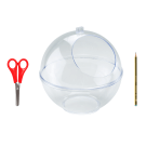 Round plastic dump bins for countertops