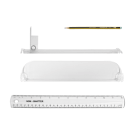 Size comparison of the stock pusher system components