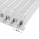 18mm non-locking push feeds have a minimum row capacity of 35mm