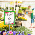 Adjustable show card stands - ideal for displaying promotions