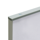 Straight aluminium sign holder with easy change display